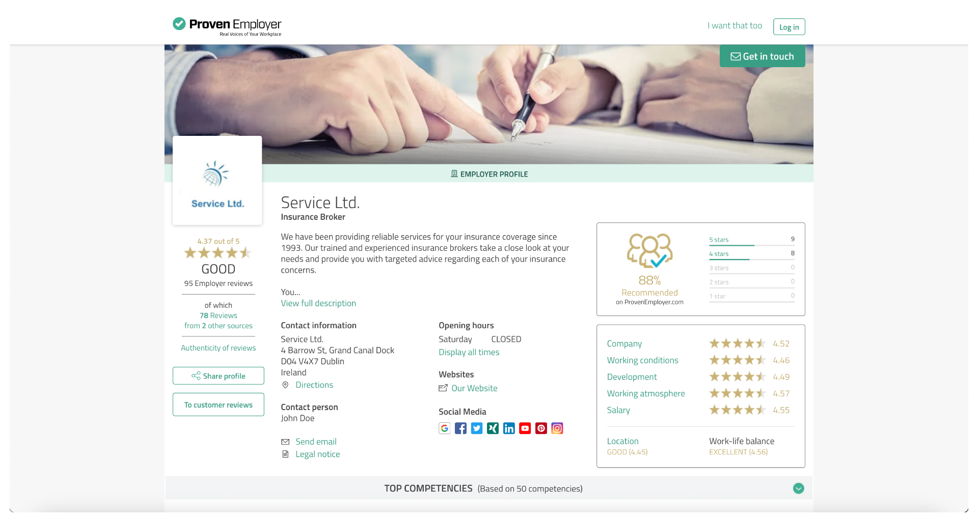 ProvenEmployer Produkt-Mockup