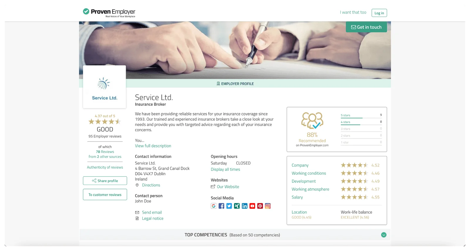 ProvenEmployer Produkt-Mockup